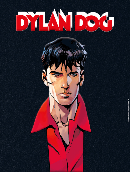 La copertina con effetto floccato di Dylan Dog 470 BIS "Nella mente dello scrittore".