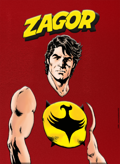 La copertina con effetto floccato di Zagor 724 "I due stregoni".