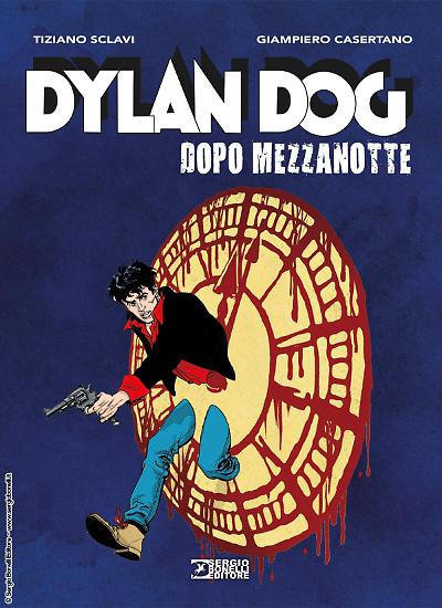 Dylan Dog. Dopo Mezzanotte. La copertina della versione regular, firmata da Giampiero Casertano.