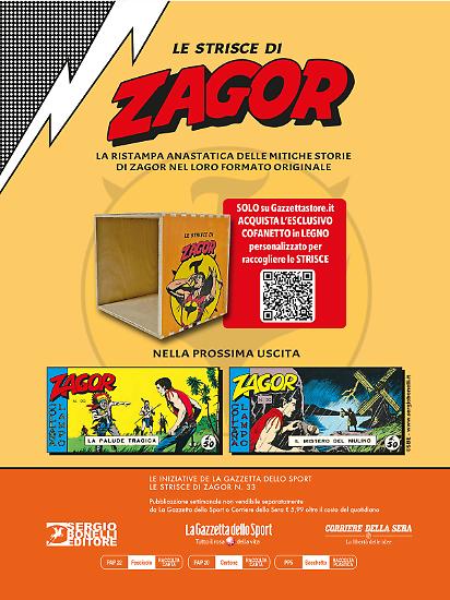 Appuntamento tra sette giorni con la trentaquattresima uscita delle Strisce di Zagor!