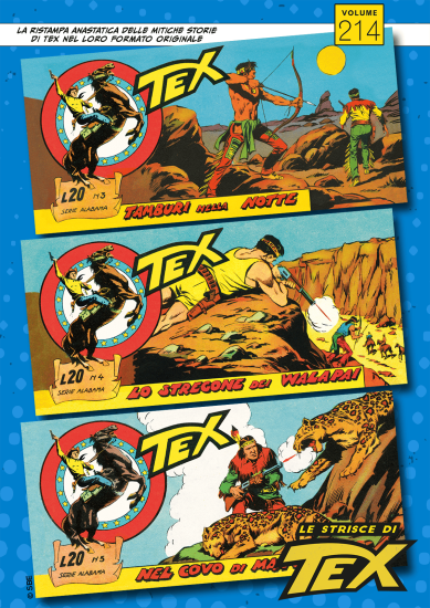 Le copertine delle strisce presenti nella duecentoquattordicesima uscita.